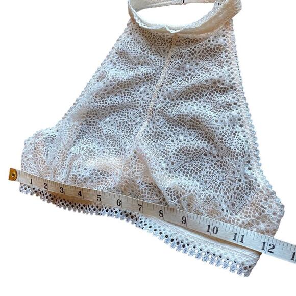 Victoria's Secret High Neck Halter Lace Bralette Size Small - Picture 8 of 11